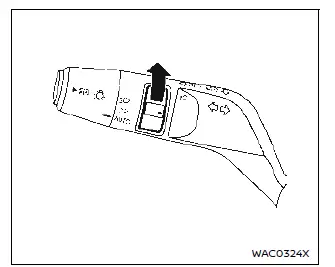 Nissan Ariya. Headlight and turn signal switch
