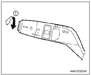 Nissan Ariya. Headlight and turn signal switch