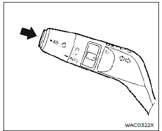 Nissan Ariya. Headlight and turn signal switch