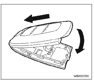 Nissan Ariya. Intelligent Key battery replacement 