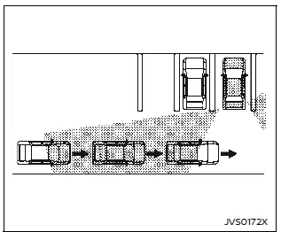Nissan Ariya. Rear Cross Traffic Alert (RCTA)