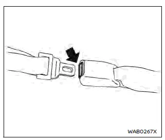 Nissan Ariya. Seat belts