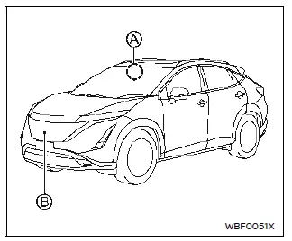 Nissan Ariya. Automatic Emergency Braking (AEB) with Pedestrian Detection system
