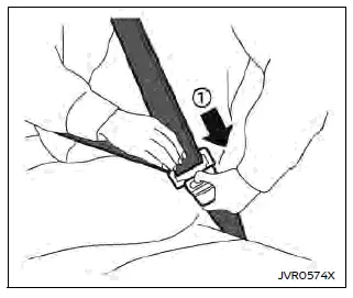 Nissan Ariya. Seat belts