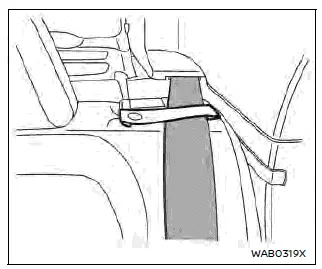Nissan Ariya. Seat belts