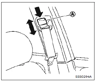 Nissan Ariya. Seat belts