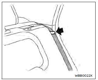 Nissan Ariya. Seat belts
