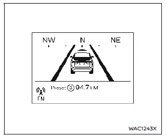 Nissan Ariya. Vehicle information display
